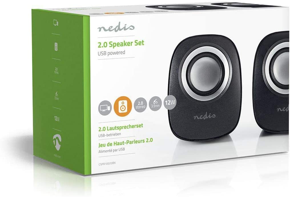 NEDIS Altoparlante per PC 12 W | Alimentazione a USB | Nero - All-Store Computer