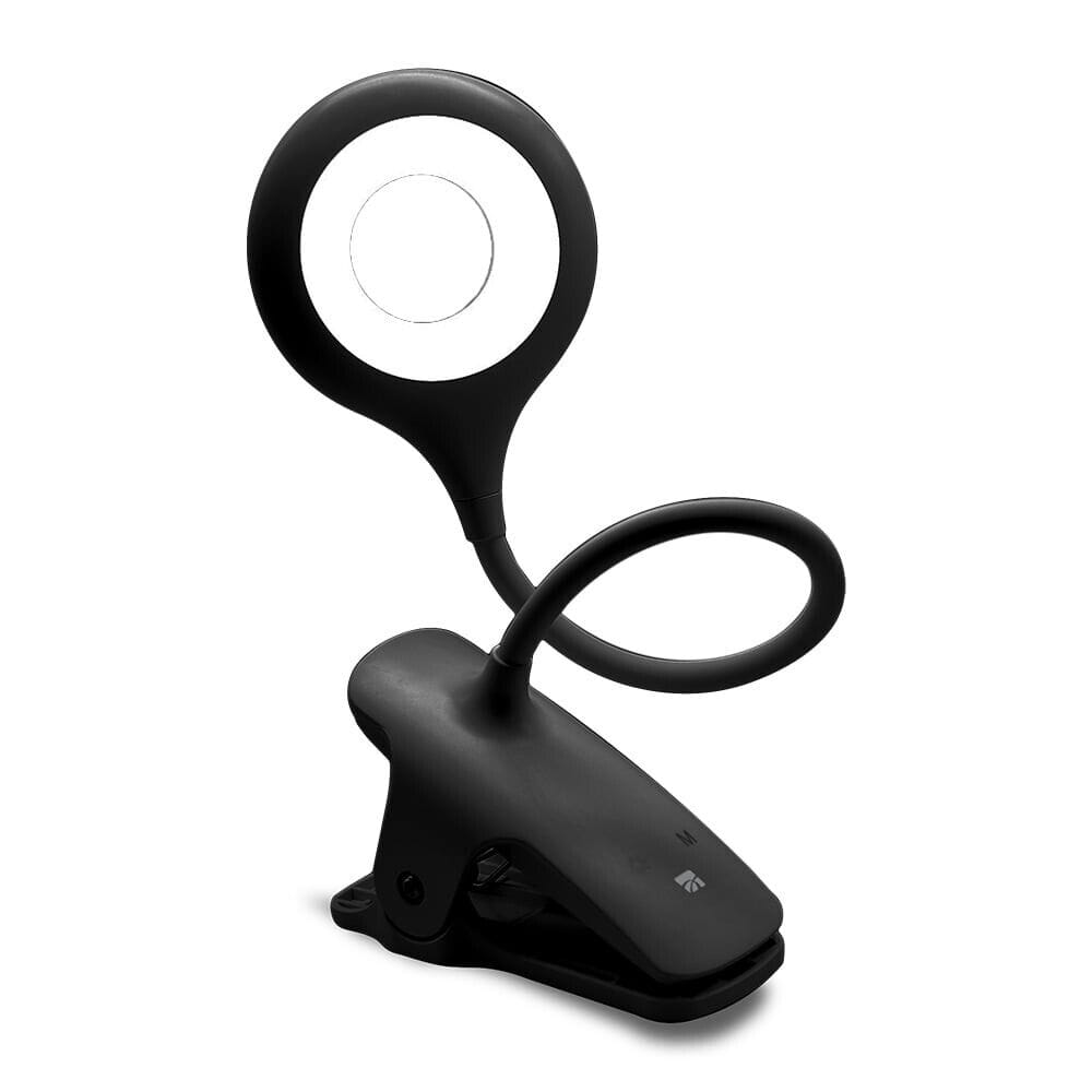 XTREME ALDER LAMPADA LED CON CLIP 3 COLORI SNODABILE BIANCO/NERO