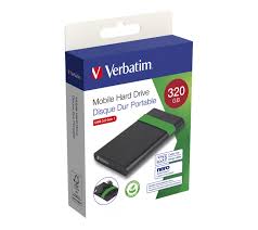 VERBATIM HARD DISK ESTERNO 2.5" 320GB BLACK USB 3.2 53110