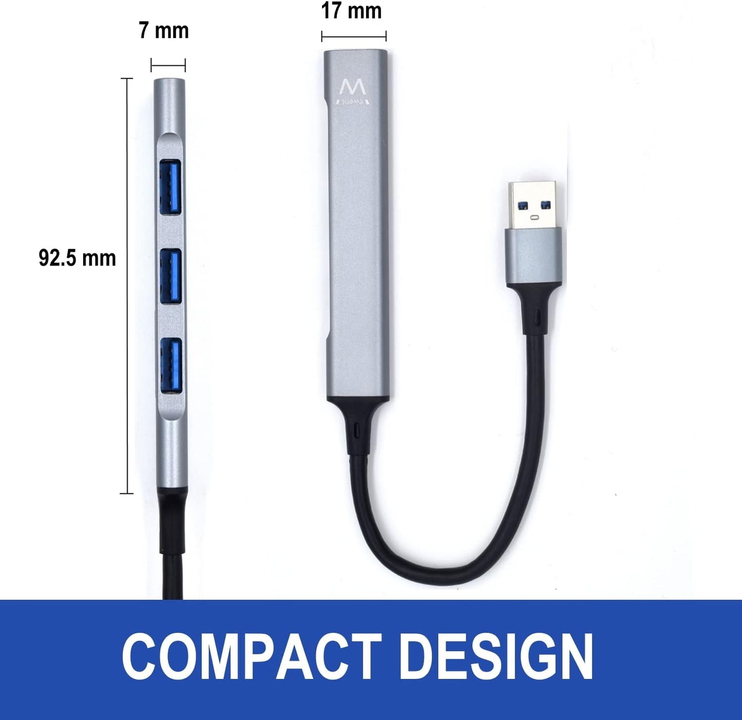 EWENT HUB USB SLIM 4P USB 3.2 EW1144