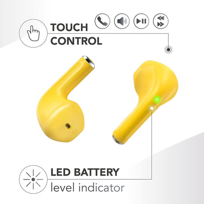 Music Sound SWAG WIRELESS EARPHONES GIALLO