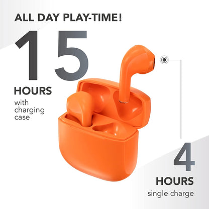 Music Sound SWAG WIRELESS EARPHONES ARANCIONE