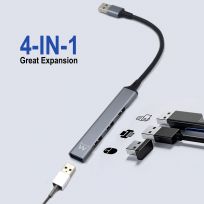 EWENT HUB TYPE A 4 PORTS 3.2 GEN1 WITH DC PORT
