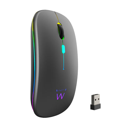 EWENT MOUSE OTTICO DOPPIA CONNESSIONE BLUETOOTH/WIRELESS RGB 1600DPI EW3242 103692