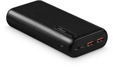 MediaRange caricabatterie portatile 20.000 mAh, 2 porte USB-A, 1 porta USB-C