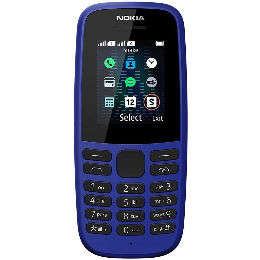 NOKIA 105 2019 1.8" CELLULARE NERO/BLU - DUAL SIM