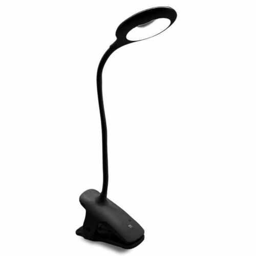 XTREME ALDER LAMPADA LED CON CLIP 3 COLORI SNODABILE BIANCO/NERO