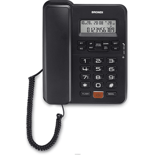 BRONDI TELEFONO FISSO NERO - BCA